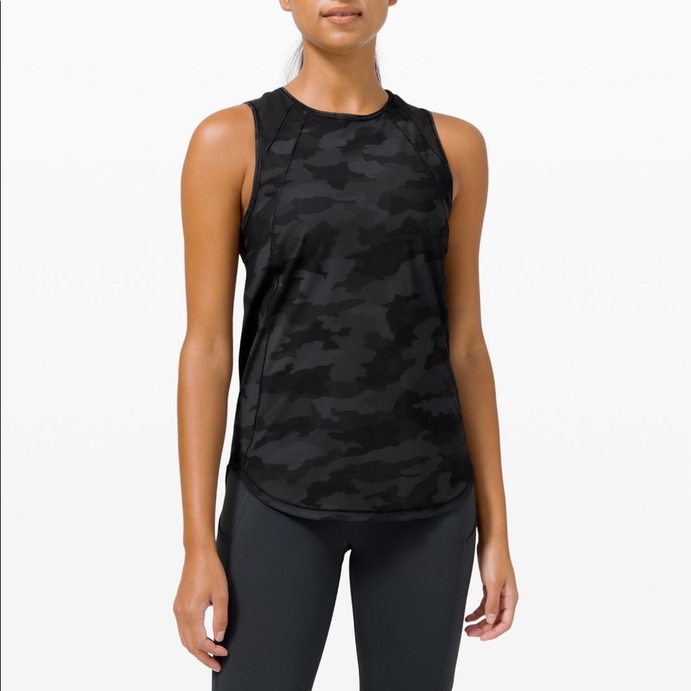 Lululemon black camo sculpt tank